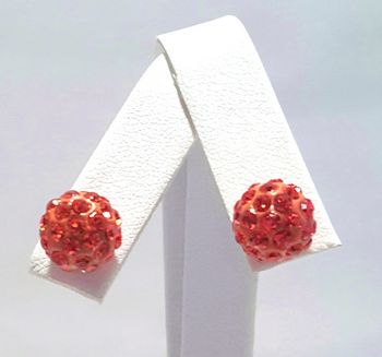 Crystal Stud Sparkle Earrings 10mm